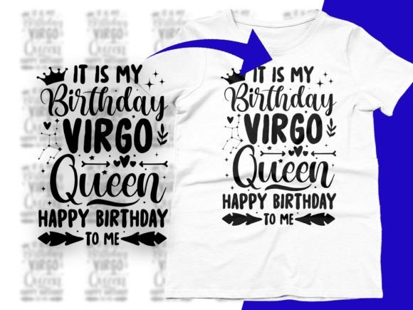 It Is My Birthday Virgo Queen Happy Svg Graphics