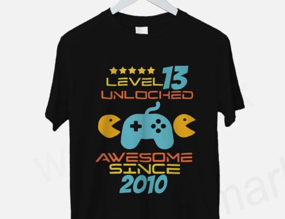 Level 13 Unlocked Svg for T-Shirt Designs