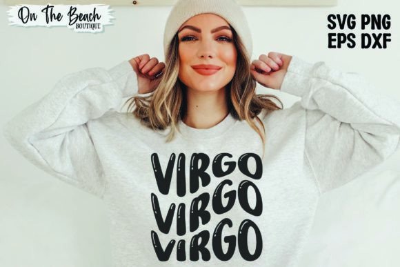Virgo SVG PNG Birthday Horoscope Graphics and T-Shirt Designs